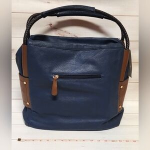 Donna Bella Large Navy Handbag - New With Tags